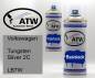 Preview: Volkswagen, Tungsten Silver 2C, LB7W: 400ml Sprühdose + 400ml Klarlack - Set, von ATW Autoteile West.